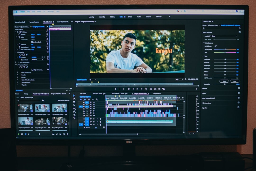 video editing software interface
